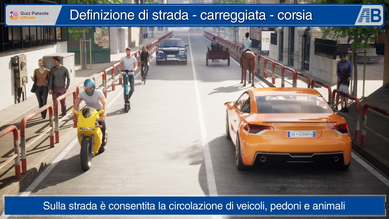 Definizione di Strada e Carreggiata